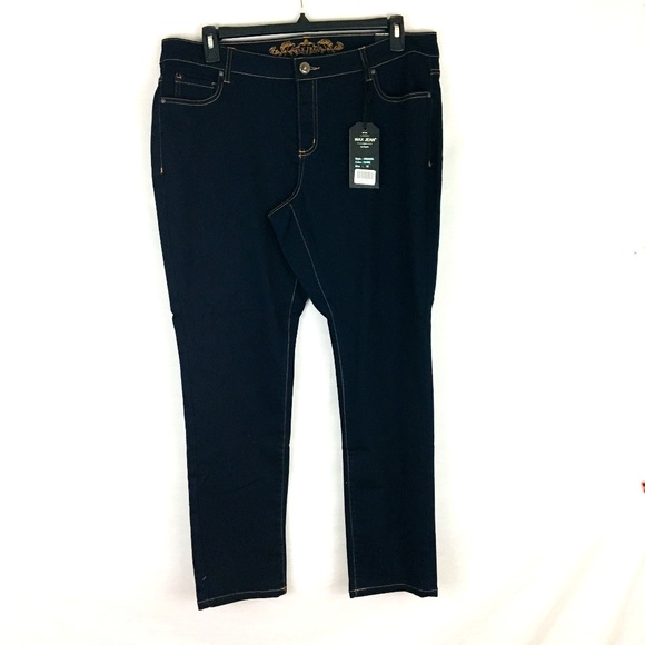 Wax Jean Denim - Wax Jean 18 NWT Indigo Wash Skinny Mid Rise Jeans